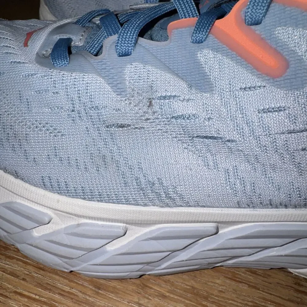 Women's Hoka One One Gaviota 4 Sz9B Road Running Shoes Blue Fog Plein Air